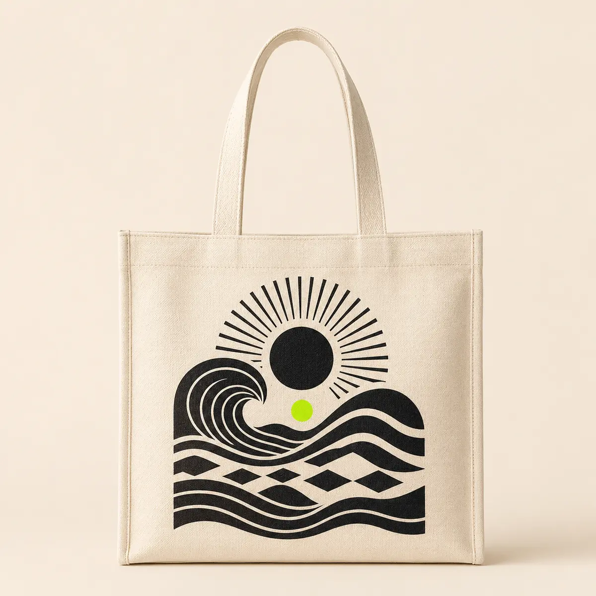 Tote bag Atlantic Sun ivoire