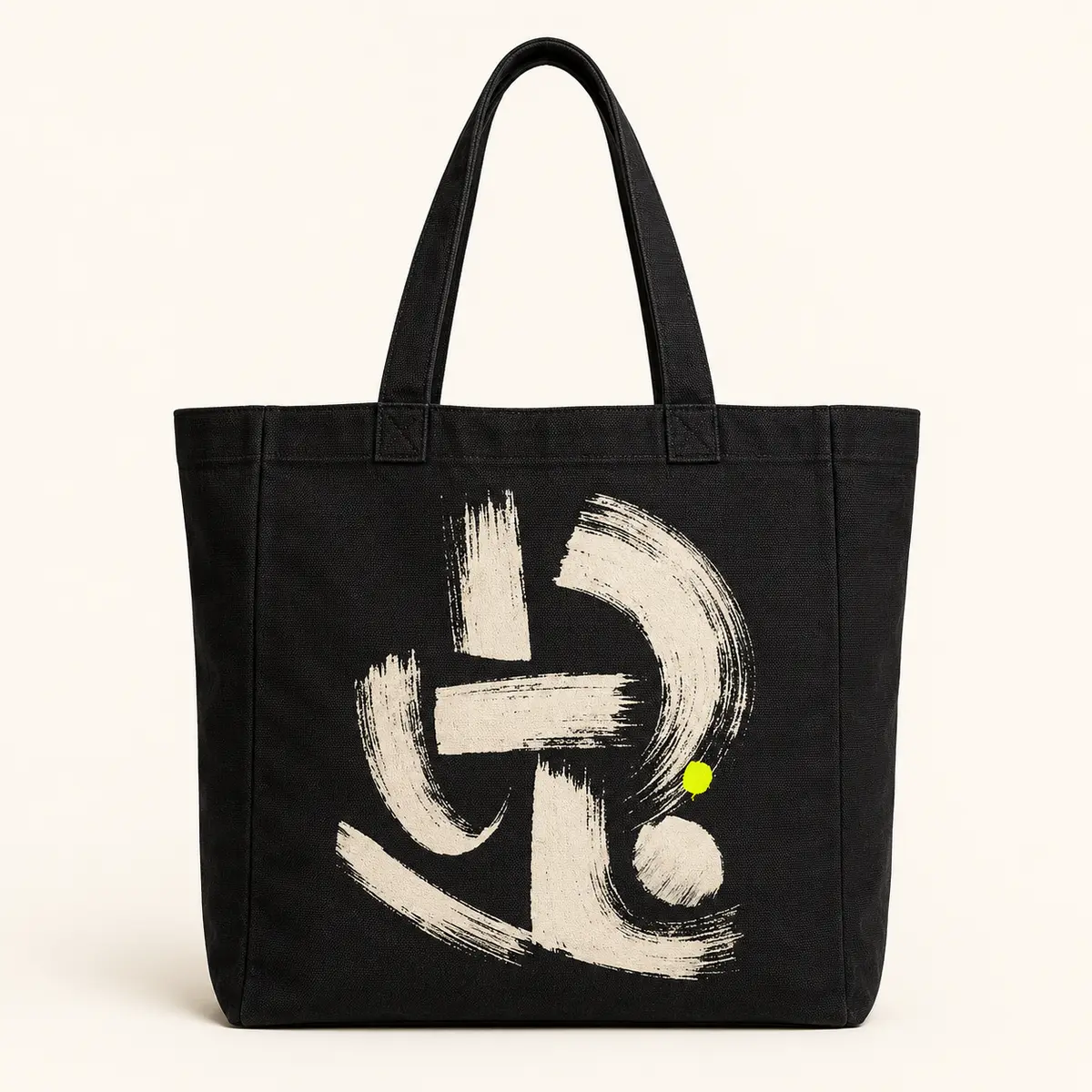 Tote bag noir TOUBLAB Signature