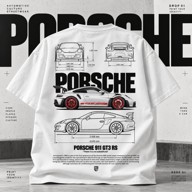 T-shirt Porsche 911 GT3 RS — Blueprint Streetwear Edition